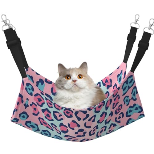 DIEzig Pink Lepard Hängematte, mittelgroß, weiches Bett für Kätzchen, Frettchen, Welpen oder kleine Haustiere von DIEzig