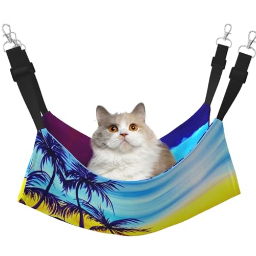 DIEzig Relaxed Beach Hängematte für Kätzchen, Frettchen, Welpen oder kleine Haustiere, mittelgroß, zum Aufhängen, weiches Bett von DIEzig