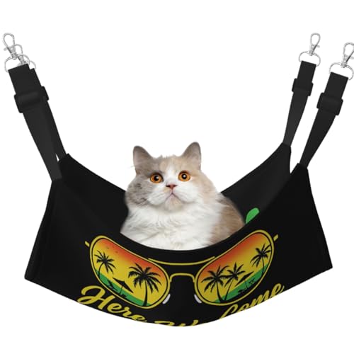 DIEzig Welcome to Jamaica Hängematte, mittelgroß, weiches Bett für Kätzchen, Frettchen, Welpen oder kleine Haustiere von DIEzig