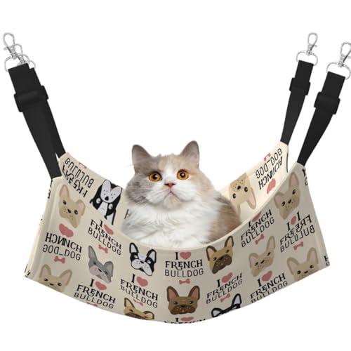 Hängematte für französische Hunde, mittelgroß, weiches Bett für Kätzchen, Frettchen, Welpen oder kleine Haustiere von DIEzig