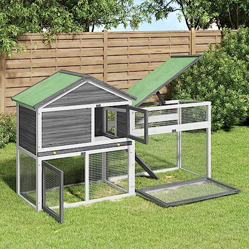 DIGBYS Kaninchenstall grau 185,5x60,5x109,5cm Massivholz Kiefer DIGBYS Kaninchenstall grau 185,5x60,5x109,5cm Massivholz Kiefer von DIGBYS