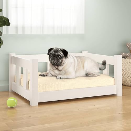 Hundebett weiß 65,5x50,5x28cm Massivholz Kiefer Hundebett weiß 65,5x50,5x28cm Massivholz Kiefer von DIGBYS
