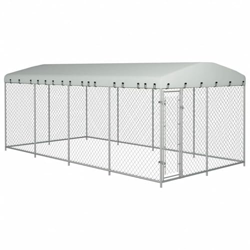DIGIPLASTICS Ezooza Bullmastiff Hundezaun mit Abdeckung, 800 x 400 x 200 cm, Metallfarbe DIGIPLASTICS Ezooza Bullmastiff Hundezaun mit Abdeckung, 800 x 400 x 200 cm, Metallfarbe von DIGIPLASTICS