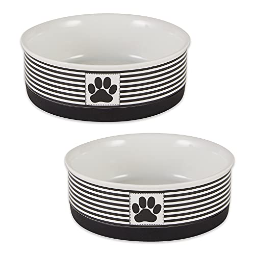 Bone Dry Paw & Patch Keramik-Haustier-Kollektion, mittelgroß, 15,2 x 5,2 cm, Schwarz, 2 Stück Bone Dry Paw & Patch Keramik-Haustier-Kollektion, mittelgroß, 15,2 x 5,2 cm, Schwarz, 2 Stück von DII