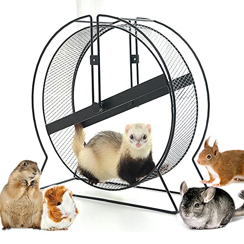 Hamster-Rad, Haustier-Komfort-Laufband, Laufrad, geräuschlos, geräuschloser Rotator, groß und einfach an den Drahtkäfig für kleine Tiere anzuschließen von DIIDIIFF