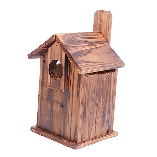 DIKACA 1 Stück Vogelhütte Bett Im Freien Draußen Käfig Garten Vogelhaus Outdoor- Futterspender Futterstelle Für Gartenvögel Vogelfütterer Dekorativ Vogelnest Kaffee Holz DIKACA 1 Stück Vogelhütte Bett Im Freien Draußen Käfig Garten Vogelhaus Outdoor- Futterspender Futterstelle Für Gartenvögel Vogelfütterer Dekorativ Vogelnest Kaffee Holz von DIKACA