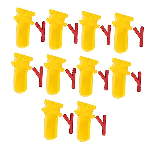 DIKACA 10 Sätze Doppelter Wassertränke für Haustiere Teiliges für Geflügel Hühner Tauben und Wachteln zu Reinigen Umweltfreundliches Material Geruchlos und Auslaufsicher DIKACA 10 Sätze Doppelter Wassertränke für Haustiere Teiliges für Geflügel Hühner Tauben und Wachteln zu Reinigen Umweltfreundliches Material Geruchlos und Auslaufsicher von DIKACA