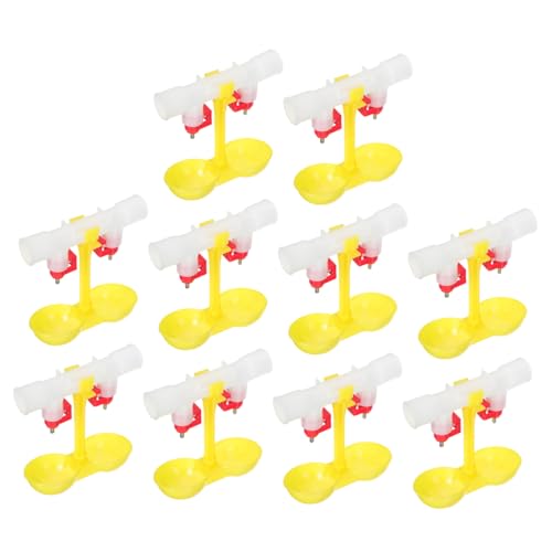 DIKACA 10 Stück Hähnchen-doppeltränke Futterspender Wachtel Aquarium Inkubator Trinker Mini Automatische Hühnerwasserbecher Haustiertrinkbrunnen Für Katzen Schüssel Milbe Rostfreier Stahl DIKACA 10 Stück Hähnchen-doppeltränke Futterspender Wachtel Aquarium Inkubator Trinker Mini Automatische Hühnerwasserbecher Haustiertrinkbrunnen Für Katzen Schüssel Milbe Rostfreier Stahl von DIKACA
