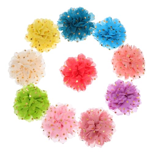 DIKACA 10 Stück Teiliges Hundehalsband Blumen mit Punkten Verspieltes Stilvolles Haustier-Accessoire aus Chiffon für Kleine Katzen und Hunde Modische Halsbanddekoration für Alltag Partys DIKACA 10 Stück Teiliges Hundehalsband Blumen mit Punkten Verspieltes Stilvolles Haustier-Accessoire aus Chiffon für Kleine Katzen und Hunde Modische Halsbanddekoration für Alltag Partys von DIKACA