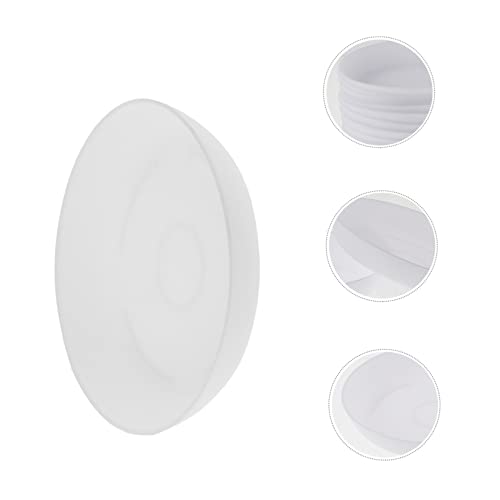 DIKACA 12 Stück Sukkulente Wasserschale Abtropfschale für Blumentöpfe Unterschalen für Blumentöpfe Blumentopf Wasserteller Blumenkugelbodenschale Plastik Weiß von DIKACA