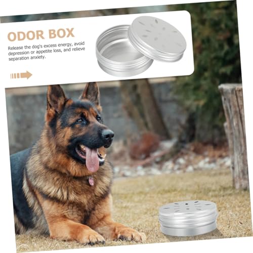 DIKACA 12 Stück Teiliges Hundegeruchstrainingsset Aluminium Duftbox mit Belüftungslöchern Sichere Metallbehälter für Nasenarbeit und Suchtraining Praktisches Hundetrainingsequipment für von DIKACA