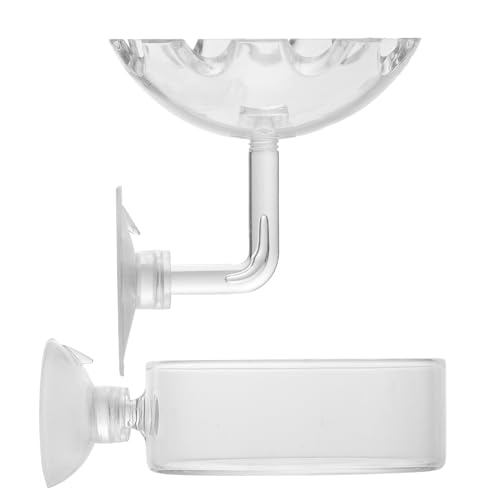 DIKACA 2 STÜCK Garnelen Futterbecken mit Saugnapf Transparentes Aquarium Futtertablett aus Glas und Acryl Geeignet für Süß Salzwasseraquarien Einfach zu Befestigen Praktisches Garnelen DIKACA 2 STÜCK Garnelen Futterbecken mit Saugnapf Transparentes Aquarium Futtertablett aus Glas und Acryl Geeignet für Süß Salzwasseraquarien Einfach zu Befestigen Praktisches Garnelen von DIKACA