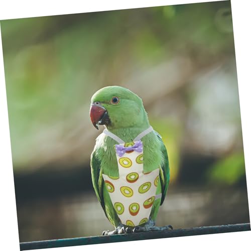 DIKACA 2 Stück Atmungsaktive Vogelwindeln Wiederverwendbare Leichte Papageienflugkleidung Für Wellensittiche Nymphensittiche Cockatiel Komfortable Waschbare Haustierwindeln von DIKACA