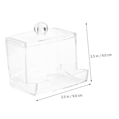 DIKACA 2 Stück Automatischer Futterspender für Kleinvögel Transparenter Acryl futterspender mit Rampendesign Auslaufsicher und Robust Geeignet für Papageien Tauben und Käfigvögel Einfach von DIKACA