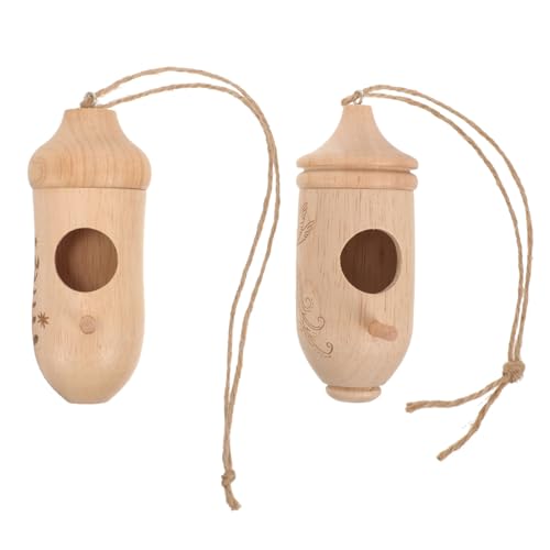 DIKACA 2 Stück Hummingbird House Hanging Ornamente hängend außen Vogelhäuser im Freien Kolibri vogelhaus Vogelnest aus Holz Parkverzierung kleine Vogelversorgung DIKACA 2 Stück Hummingbird House Hanging Ornamente hängend außen Vogelhäuser im Freien Kolibri vogelhaus Vogelnest aus Holz Parkverzierung kleine Vogelversorgung von DIKACA