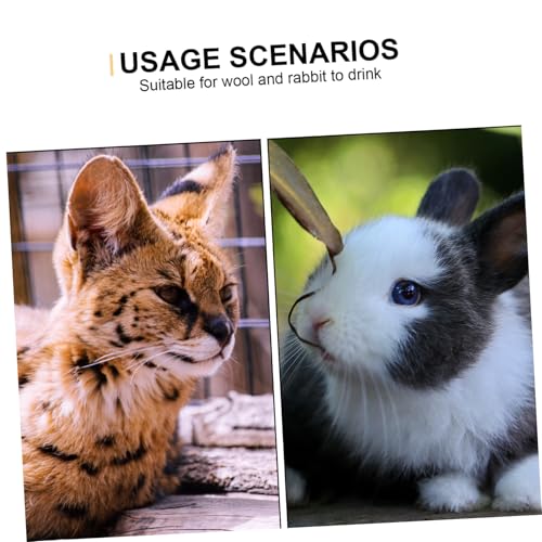 DIKACA 2 Stück Kleine Haustier Trinkflaschen Auslaufsicher Wasserspender Kaninchen Chinchilla Meerschweinchen Nager Wasserbehälter Robust Einfach zu Montieren von DIKACA