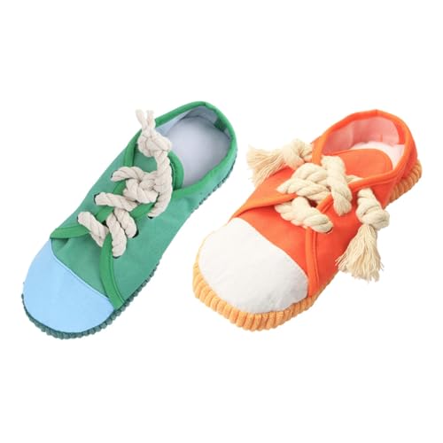DIKACA 2 Stück Lustiges Teiliges Hundespielzeug aus Robustem Material Quietschende Mini Hausschuhe für Kleine und Junge Hunde Fördert Kauen und Training Schützt Möbel und Schuhe DIKACA 2 Stück Lustiges Teiliges Hundespielzeug aus Robustem Material Quietschende Mini Hausschuhe für Kleine und Junge Hunde Fördert Kauen und Training Schützt Möbel und Schuhe von DIKACA