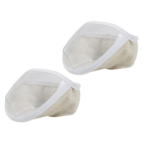 DIKACA 2 Stück Praktischer Katzen Maulkorb Transparent Reißfest und Bequem Pflegeleichte Katzenschutzabdeckung für Bad Pflege und Tierarzt Geeignet für Kätzchen mit Kopfumfang von DIKACA