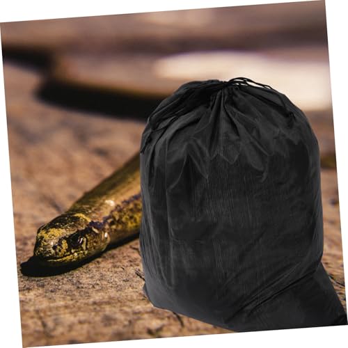 DIKACA 2 Stück Reptilien Tragetasche Mittelgroß Snack Carrier mit Zugband Schnappschutz für Reptilien Outdoor Transport und Tierarztbesuch Geeignet von DIKACA