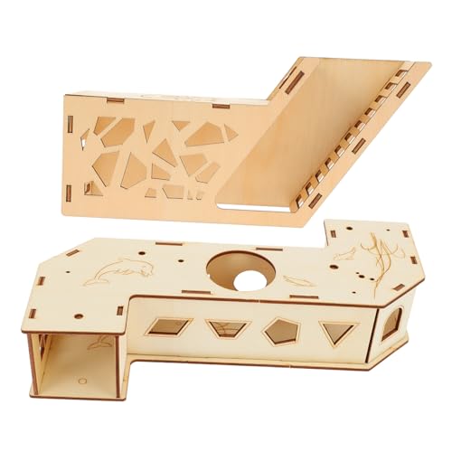 DIKACA 2 Stück Teiliges Hamster aus Holz Labyrinth Tunnel und Kletterhaus Fördert Bewegung und Fitness Stressabbauend Geeignet für Kleintiere Wie Hamster und Rennmäuse DIKACA 2 Stück Teiliges Hamster aus Holz Labyrinth Tunnel und Kletterhaus Fördert Bewegung und Fitness Stressabbauend Geeignet für Kleintiere Wie Hamster und Rennmäuse von DIKACA
