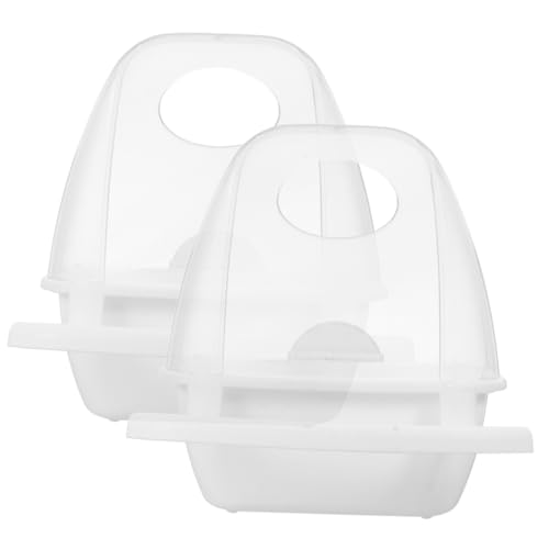 DIKACA 2 Stück Transparente Vogel Futterboxen Spillfreie Futterspender für Käfige Praktische Vogelfutterstation für Kleine Wie Papageien und Tauben für Innen und Außenbereich DIKACA 2 Stück Transparente Vogel Futterboxen Spillfreie Futterspender für Käfige Praktische Vogelfutterstation für Kleine Wie Papageien und Tauben für Innen und Außenbereich von DIKACA