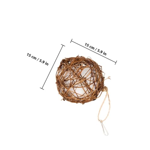 DIKACA 2 Stück Wildvogelnest Nistmaterial Outdoor Hängend Baumwolle Robust Langlebig Wetterfest Geeignet für Garten Terrasse Vogelfutterstation von DIKACA