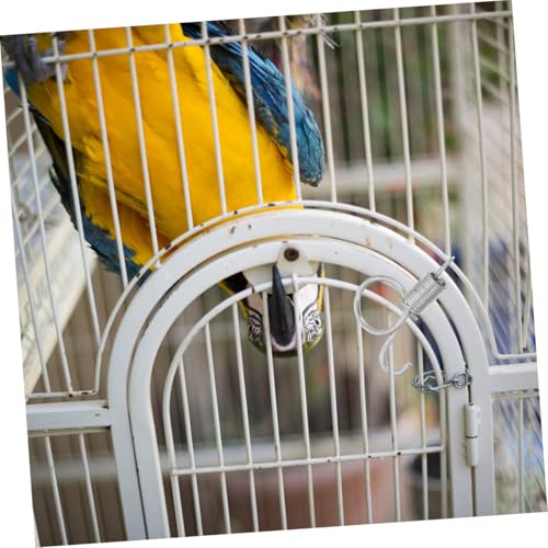DIKACA 20 Stück Käfighaken aus Edelstahl Robustes Scharnier für Kaninchen Vogelkäfigtüren Langlebig Geeignet für Links Rechtsseitige Türbefestigung von DIKACA