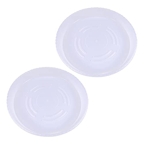 DIKACA 2Stücke Transparente Untersetzer Rund Robuste Pflanzentopf Tabletts Für Garten Und Innenräume Für Blumentöpfe Und Pflanzenpflege von DIKACA