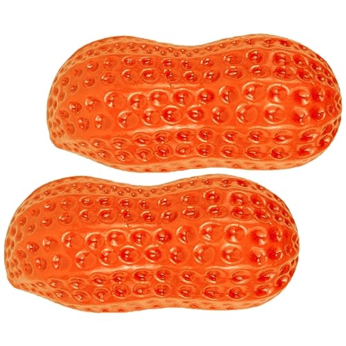 DIKACA Haustierspielzeug 2er-Pack Kauspielzeug in Erdnussform für Hunde quietschendes Hundespielzeug für Welpen Hunde interaktives Spielzeug DIKACA Haustierspielzeug 2er-Pack Kauspielzeug in Erdnussform für Hunde quietschendes Hundespielzeug für Welpen Hunde interaktives Spielzeug von DIKACA