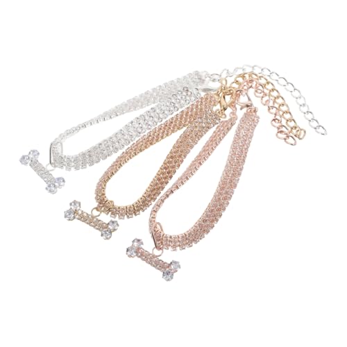 DIKACA 3 Stück Haustierhalsband Netter Hundehalsband Halskette Für Haustier Luxushundkragen Katzenbedarf Kettenhalsband Für Welpen Katzenhalsband Hundeschmuck Für Kleine Hunde Kupfer DIKACA 3 Stück Haustierhalsband Netter Hundehalsband Halskette Für Haustier Luxushundkragen Katzenbedarf Kettenhalsband Für Welpen Katzenhalsband Hundeschmuck Für Kleine Hunde Kupfer von DIKACA