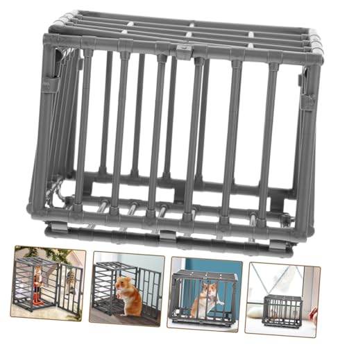 DIKACA 3 Stück Miniatur Käfig Modell Teiliges Realistischer Kunststoff Käfig für Kleine Actionfiguren und Spielzeugtiere DIY Bastelzubehör Detailgetreue Miniatur Dekoration für DIKACA 3 Stück Miniatur Käfig Modell Teiliges Realistischer Kunststoff Käfig für Kleine Actionfiguren und Spielzeugtiere DIY Bastelzubehör Detailgetreue Miniatur Dekoration für von DIKACA