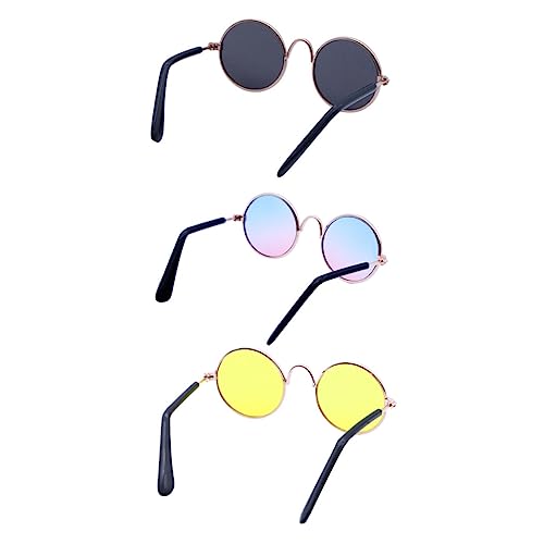 DIKACA 3 Stück Pet Sonnenbrille Stylische Katzen und Hundebrille Uv Schutz Cosplay Accessoires für Partys und Fotoshootings Leicht und Bequem DIKACA 3 Stück Pet Sonnenbrille Stylische Katzen und Hundebrille Uv Schutz Cosplay Accessoires für Partys und Fotoshootings Leicht und Bequem von DIKACA