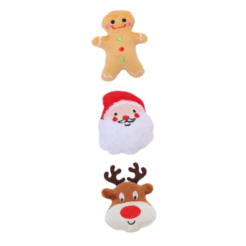 DIKACA 3 Stück Sicheres Teiliges Weihnachts Plüschtier Kauspielzeug für Hunde mit Katzenminze Interaktives Beißspielzeug Langlebig und Zahnschonend Fördert Spielerisches Training und DIKACA 3 Stück Sicheres Teiliges Weihnachts Plüschtier Kauspielzeug für Hunde mit Katzenminze Interaktives Beißspielzeug Langlebig und Zahnschonend Fördert Spielerisches Training und von DIKACA