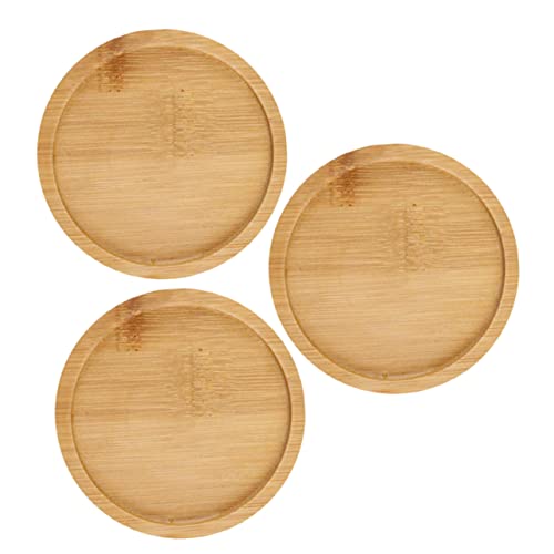 DIKACA 3 Stück Tablett Aus Bambus Topf Tablett Pflanzenschalen Für Töpfe Zimmerpflanzen Runder Blumentopfhalter Untersetzer Für Topfpflanzen Pflanzschale Hölzern DIKACA 3 Stück Tablett Aus Bambus Topf Tablett Pflanzenschalen Für Töpfe Zimmerpflanzen Runder Blumentopfhalter Untersetzer Für Topfpflanzen Pflanzschale Hölzern von DIKACA