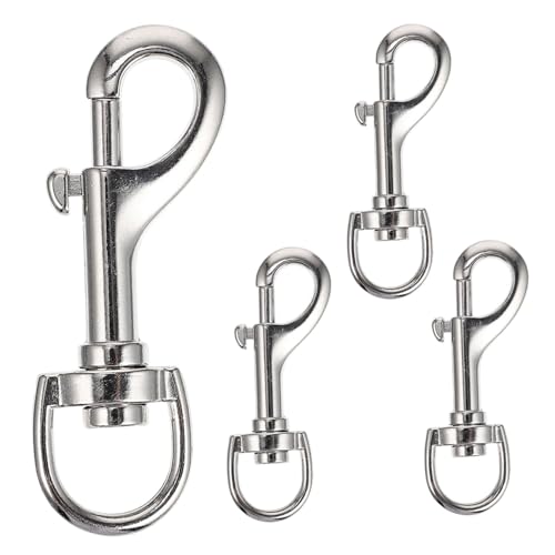 DIKACA 4 Stück Teiliges Haken für Hundeleinen Multifunktionale Leichte Karabiner für Haustierleinen Rucksack Taschenbefestigung Geeignet für Outdoor und Alltag von DIKACA