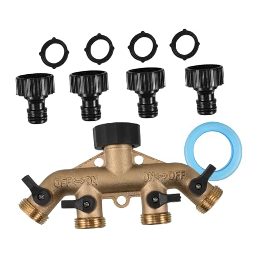 DIKACA Messing Schlauch Splitter Absperrventile Garten Bewässerung Adapter Wasser Umsteller DIKACA Messing Schlauch Splitter Absperrventile Garten Bewässerung Adapter Wasser Umsteller von DIKACA