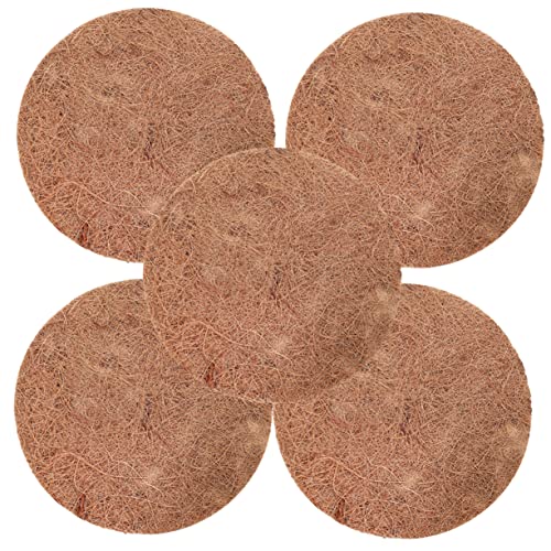 DIKACA 5 Stück Teiliges Kokosfaser Nistpad für Tauben und Vögel Atmungsaktive Kratzfeste Brutmatte mit Natürlichem Material Wiederverwendbar für Vogelzucht und von DIKACA
