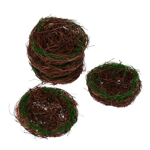 DIKACA 5 Stück Vogel -Nest -Requisiten Wohnkultur Material dekoratives Vogelnest klein einzigartige Vogelnester leichte Handarbeiten Lustige Foto -Requisiten Rattan DIKACA 5 Stück Vogel -Nest -Requisiten Wohnkultur Material dekoratives Vogelnest klein einzigartige Vogelnester leichte Handarbeiten Lustige Foto -Requisiten Rattan von DIKACA