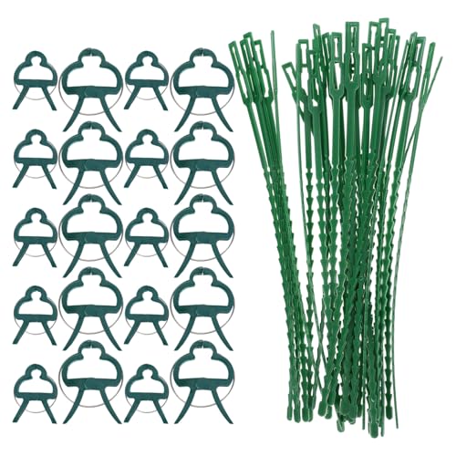 DIKACA Pflanzenklammern Für Kletterpflanzen Gartenpflanzenklammer-Set Mit Bindebändern Starke Befestigungsklammern Für Tomatenpflanzen Stabile Stielstützenklammer Für Den Garten 50 Stück DIKACA Pflanzenklammern Für Kletterpflanzen Gartenpflanzenklammer-Set Mit Bindebändern Starke Befestigungsklammern Für Tomatenpflanzen Stabile Stielstützenklammer Für Den Garten 50 Stück von DIKACA