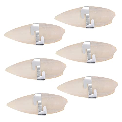 DIKACA 6 Satz Natürlicher Cuttlebone Kauknochen mit Metallhalter für Papageien Wellensittiche Hamster Kalziumversorgung Beißspielzeug für Kleine Haustiere Wie Meerschweinchen Chinchillas von DIKACA