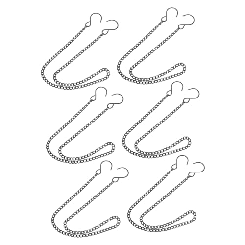 DIKACA 6Stücke Hängeketten Metall Mit Haken Lange Ketten Zum Aufhängen Von Vogelhäuschen Windspielen Und Blumentöpfen Und Langlebig Für Garten Und Innenbereich von DIKACA