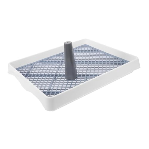 DIKACA Antirutsch Hundetoilette mit Großem Fassungsvermögen Kunststoff Urin tablett mit Spritzschutz und Netzboden Vielseitiges Welpen töpfchen für Innenbereich und Kleine bis Große DIKACA Antirutsch Hundetoilette mit Großem Fassungsvermögen Kunststoff Urin tablett mit Spritzschutz und Netzboden Vielseitiges Welpen töpfchen für Innenbereich und Kleine bis Große von DIKACA