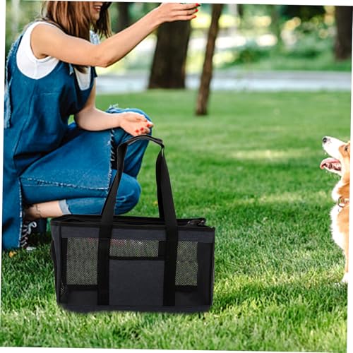 DIKACA Atmungsaktive Faltbare Katzen Hundetragetasche mit Robustem Reißverschluss Leichter Handlicher Haustier Reisetasche für Kleine Katzen und Hunde für Outdoor und Reisen von DIKACA