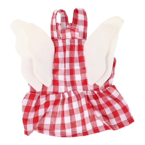 DIKACA Atmungsaktives Haustierkleid mit Flügeln für Kleine Hunde und Katzen Süßes Sommer Outfit für Welpen Kostüm für Geburtstag Party und Alltag von DIKACA