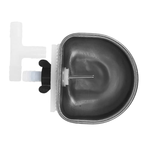 DIKACA Automatischer Trinkwasserautomat für Kaninchen und Kleintiere Rostfreier Wasserspender mit Ergonomischer Schale Ausreichend Kapazität für Tägliche Hydration Leicht zu Reinigen von DIKACA