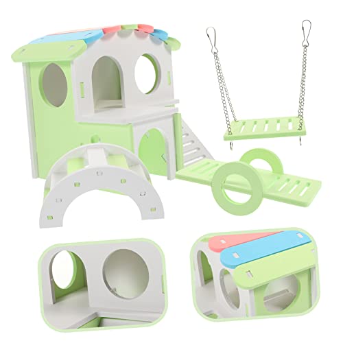 DIKACA Buntes Hamster Spielset Teilig Hamsterhaus Versteck mit Schaukel Wippe Brücke Langlebig Wiederverwendbar für Kleintiere Hamster Meerschweinchen Haustier Zubehör DIKACA Buntes Hamster Spielset Teilig Hamsterhaus Versteck mit Schaukel Wippe Brücke Langlebig Wiederverwendbar für Kleintiere Hamster Meerschweinchen Haustier Zubehör von DIKACA