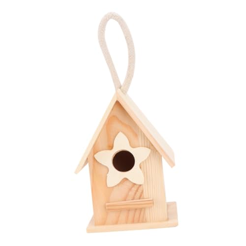 DIKACA DIY Bemalbares Holz Vogelhaus Nistkasten Wetterfestes Hängendes Vogelhaus für Kleine Vögel Garten Balkon Terrasse Kreative Bastelarbeit DIKACA DIY Bemalbares Holz Vogelhaus Nistkasten Wetterfestes Hängendes Vogelhaus für Kleine Vögel Garten Balkon Terrasse Kreative Bastelarbeit von DIKACA