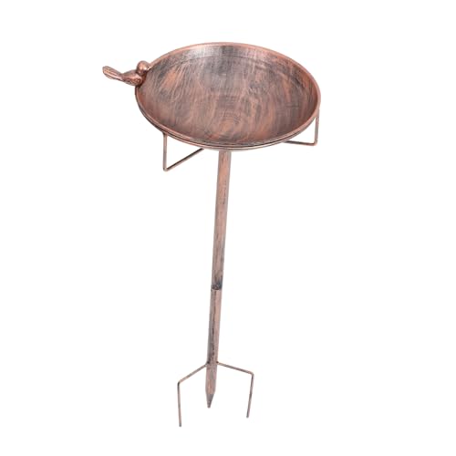 DIKACA Vogelbad Mit Metallstab Vintage Vogeltränke Für Den Garten Und Balkon Dekorativer Wassernapf Für Kleine Vögel Und Papageien Robustes Gusseisen Antik DIKACA Vogelbad Mit Metallstab Vintage Vogeltränke Für Den Garten Und Balkon Dekorativer Wassernapf Für Kleine Vögel Und Papageien Robustes Gusseisen Antik von DIKACA