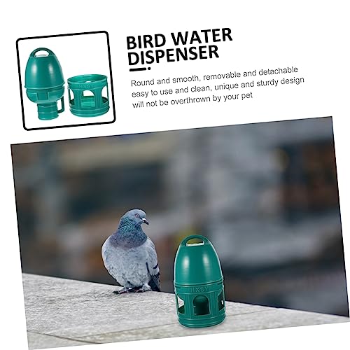 DIKACA Großer Haushalts Vogelwasserspender Automatischer Wasserspender für Tauben und Wachteln Langlebiger Vogeltränke Behälter Praktisch für Vogelkäfig und Haustierpflege von DIKACA