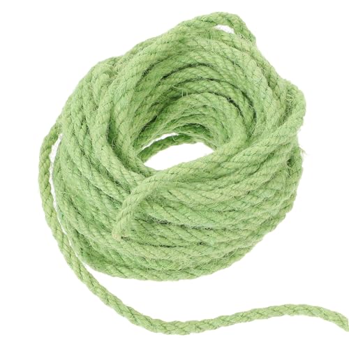 DIKACA Grünes Sisalseil für Katzenkratzbaum DIY Natürliches Langlebiges Juteseil Flexibel Zuschneidbar für Katzenspielzeug Katzenzubehör und Kletterrahmen von DIKACA